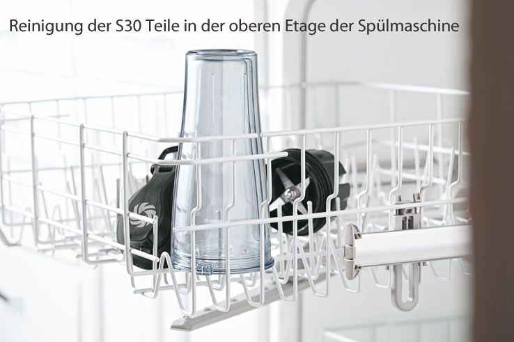 Vitamix S30 Aufsatz in der Spülmaschine reinigen