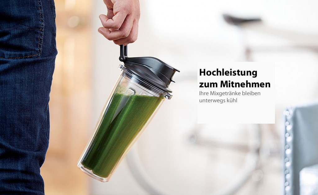 Unterwegs kühle Smoothies geniessen mit Vitamix S30