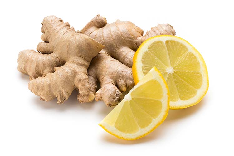 Ingwer und Zitrone Weizengrassaft-Rezept mit Ingwer und Zitrone