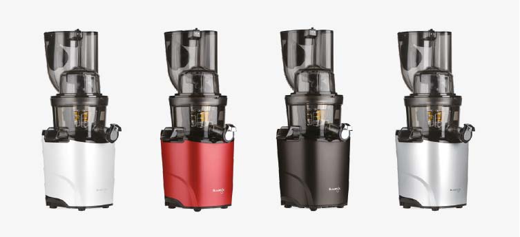 Der Kuvings REVO830 Slow Juicer ist in attraktiven Farben verfügbar Der Kuvings REVO830 Slow Juicer ist in attraktiven Farben verfügbar