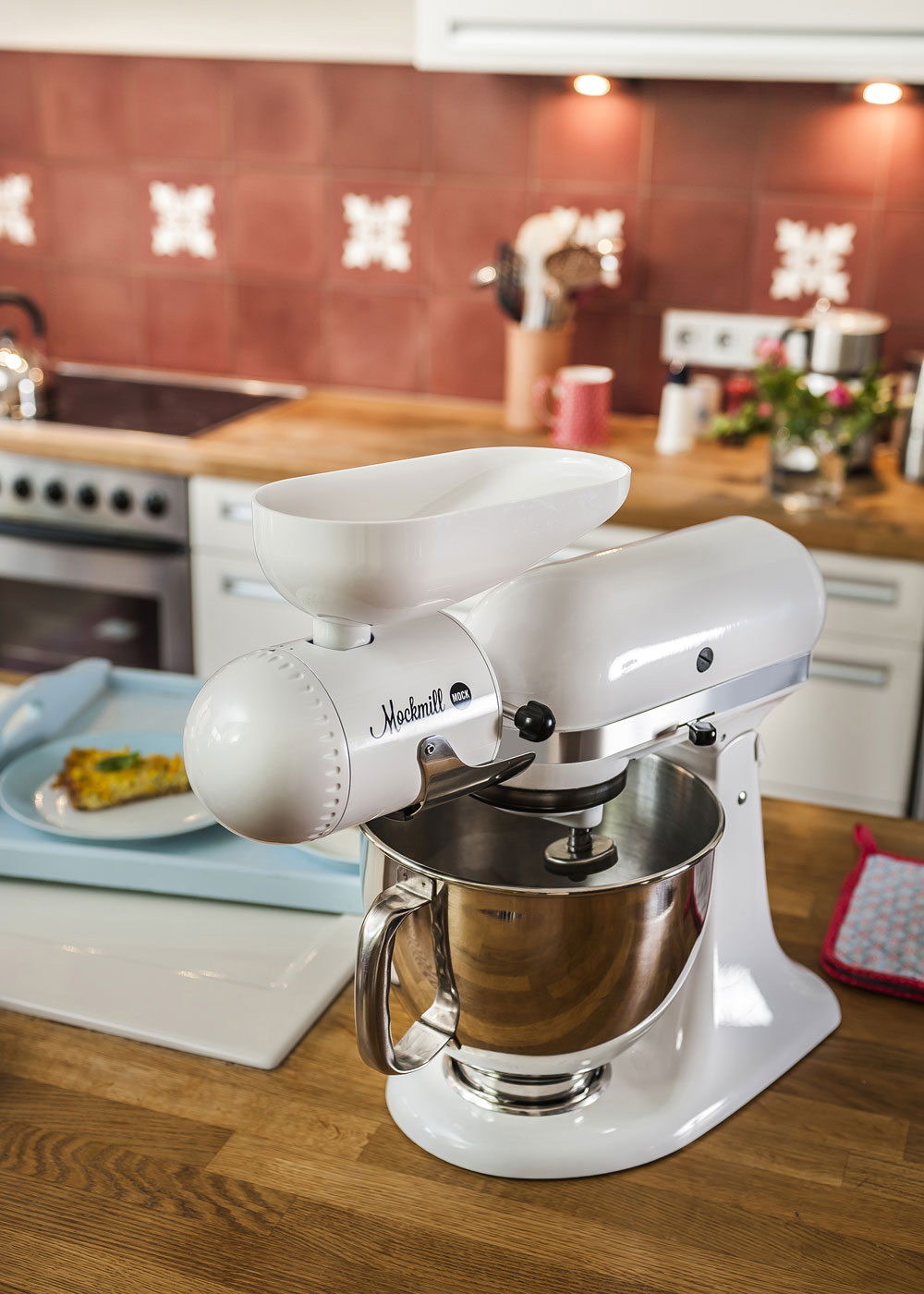 Mockmill - Getreidemühle für Küchenmaschinen Mockmill - Getreidemühle für Küchenmaschinen