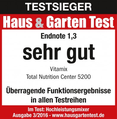 Haus & Garten Test - Testsieger Vitamix TNC 5200 Haus & Garten Test - Testsieger Vitamix TNC 5200