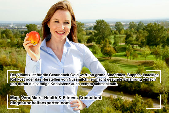 Health & Fitness Coach Vera Mair über Vitamix Hochleistungsmixer Health & Fitness Coach Vera Mair über Vitamix Hochleistungsmixer