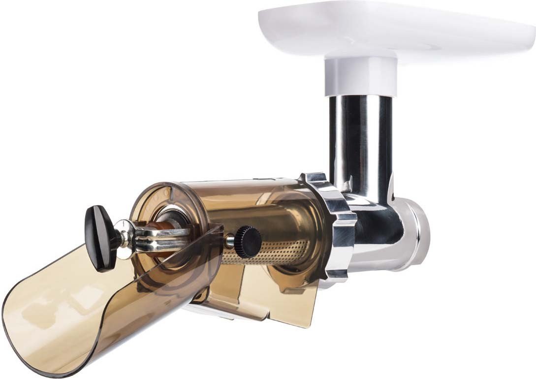 Jupiter Fruchtpressen-Vorsatz / Combi-Press-Vorsatz mit rostfreiem Schneidsatz Jupiter Fruchtpressen-Vorsatz / Combi-Press-Vorsatz mit rostfreiem Schneidsatz