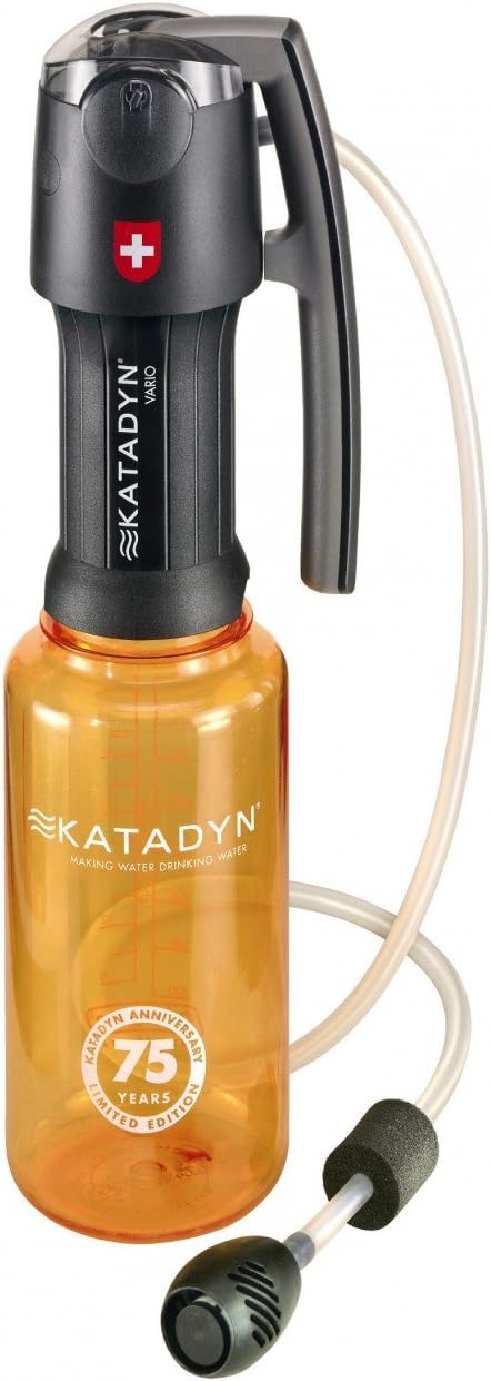 Katadyn 8014932 Vario Filter aus der Backcountry Serie mit Wasserflasche (Flasche nicht im Lieferumfang)