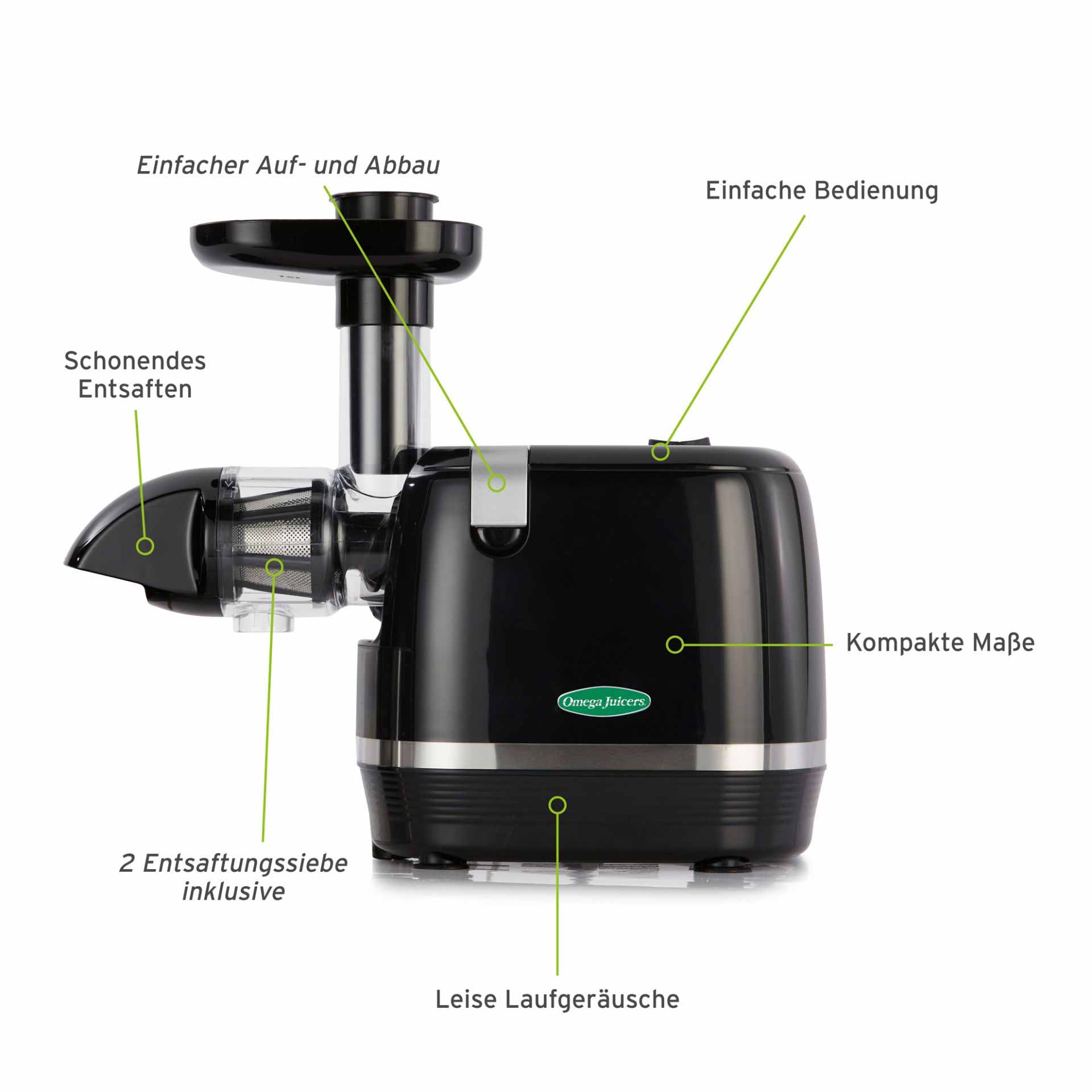 Beschreibung Omega Juicers H3000R-F