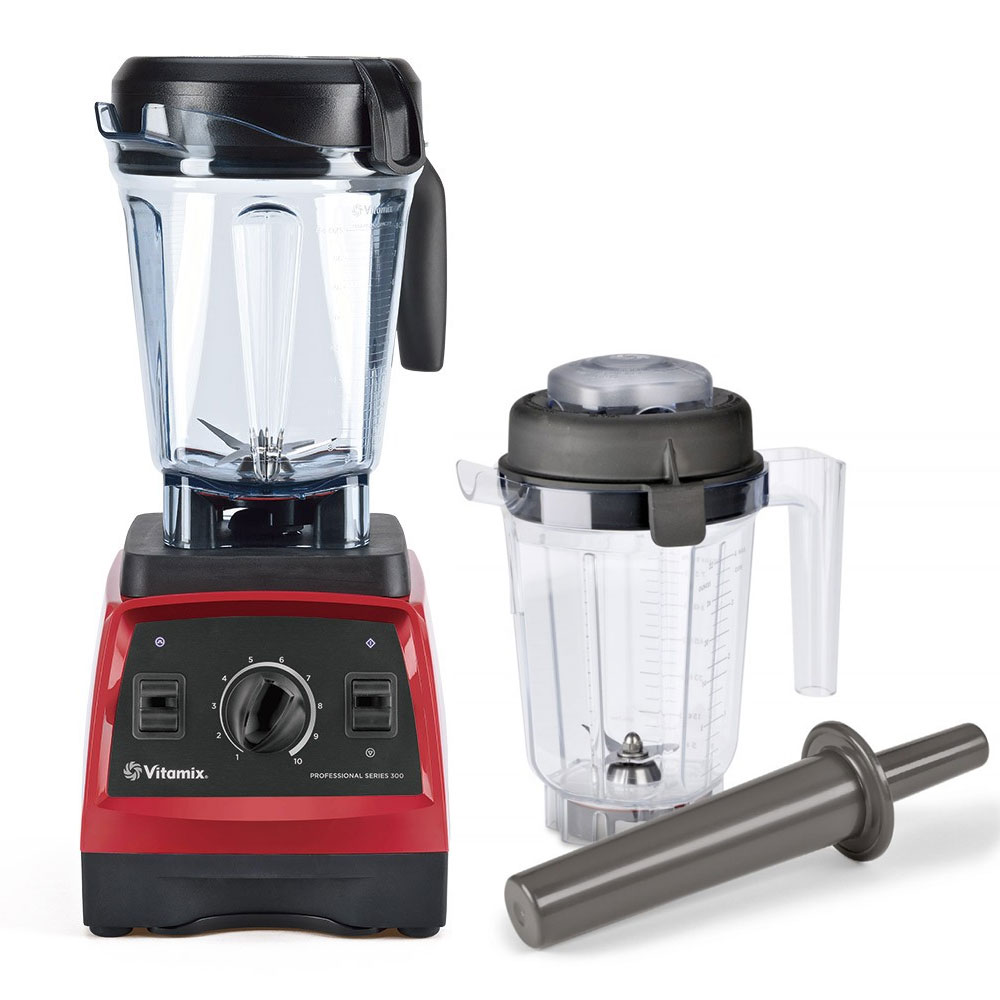 Vitamix Pro 300 rot mit 0,9 Liter Trockenbehälter