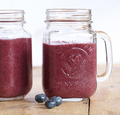 Banane-Heidelbeer-Orangen-Smoothie - Vitamix-Rezept Banane-Heidelbeer-Orangen-Smoothie - Vitamix-Rezept